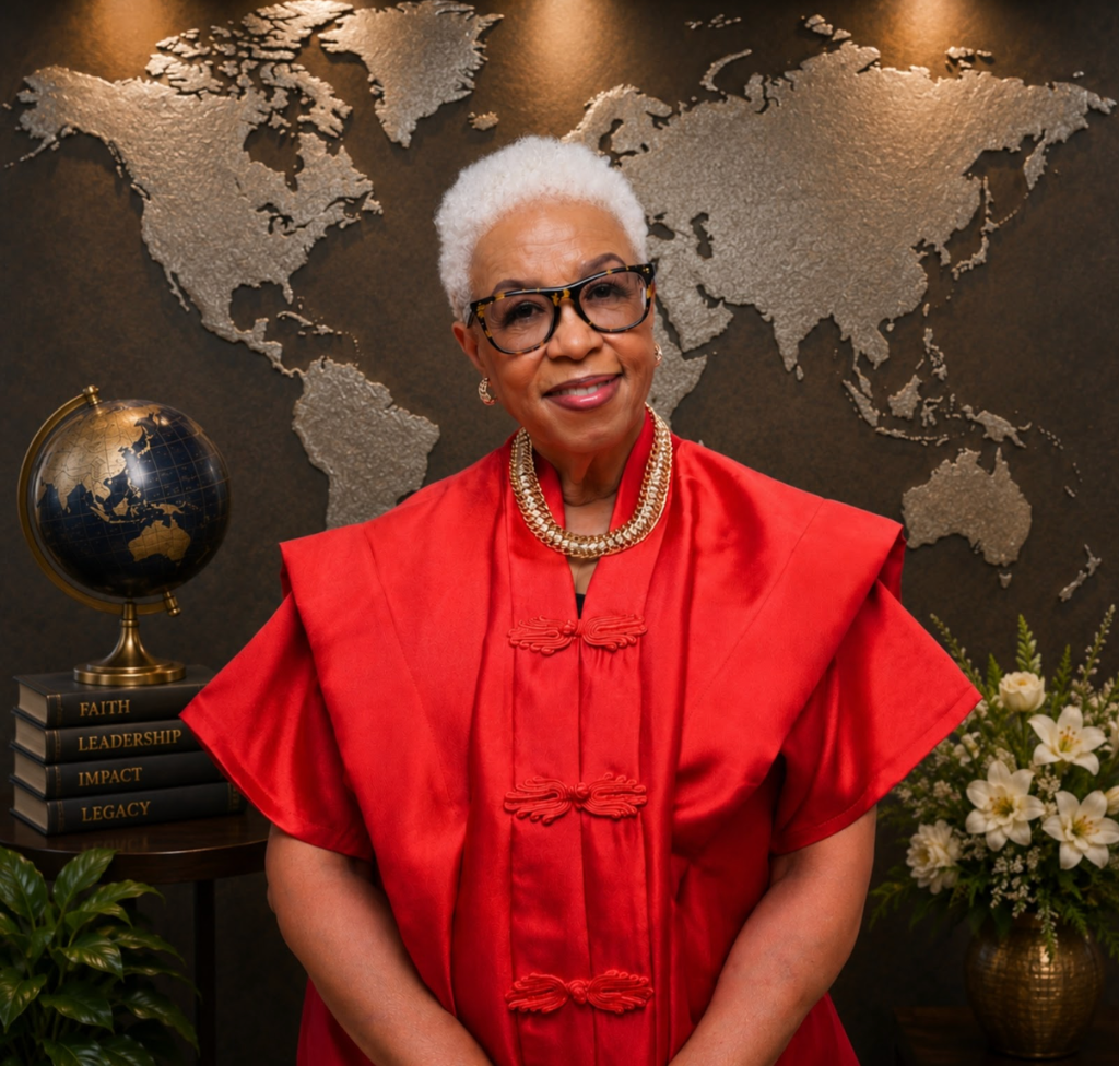 Dr. Linda G. Ubeku speaking at a leadership and ministry conference