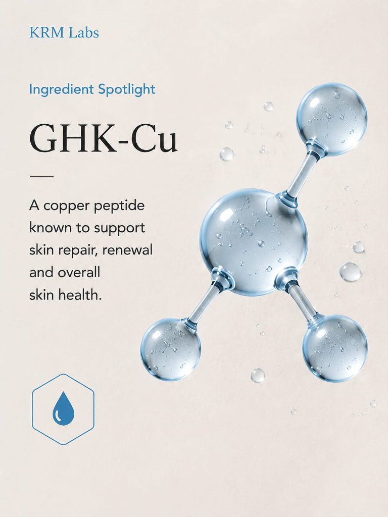 GHK-Cu copper peptide ingredient visual