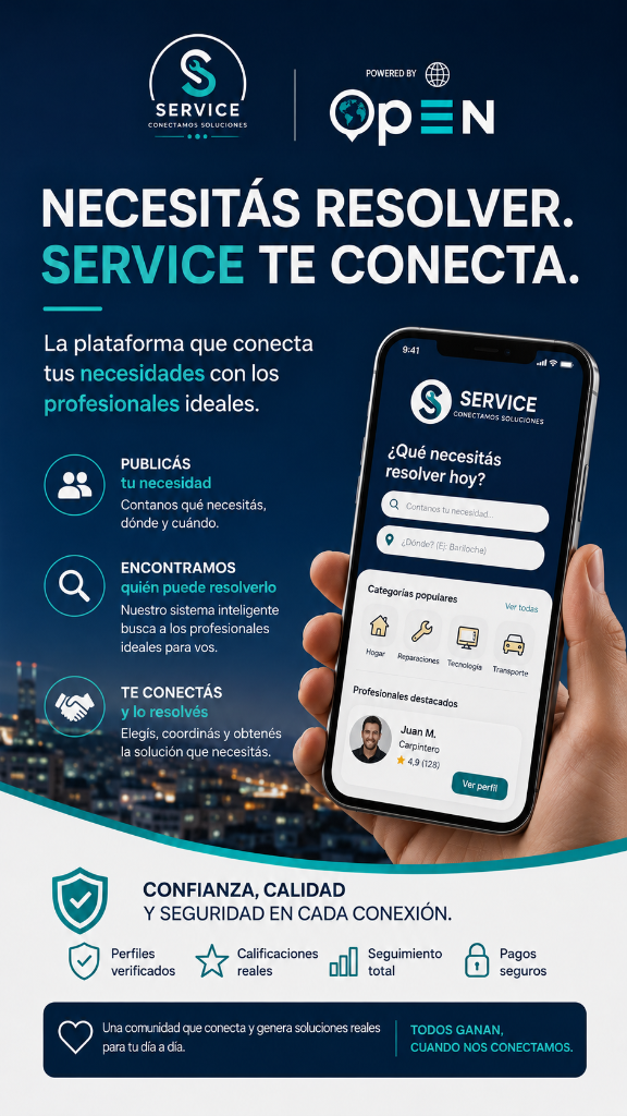 NECESITÁS RESOLVER. SERVICE TE CONECTA.