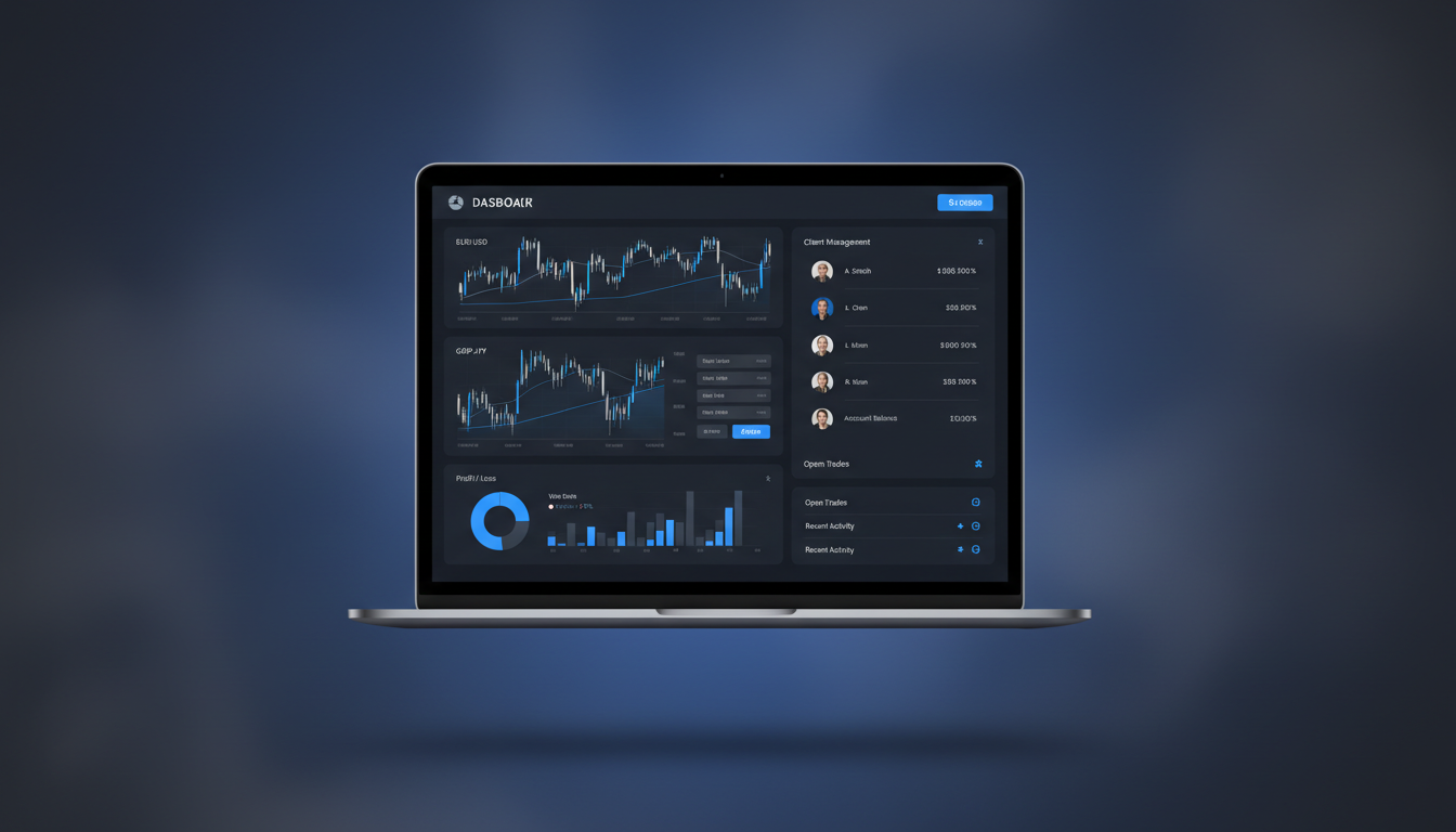 Digital Corex forex CRM dashboard interface
