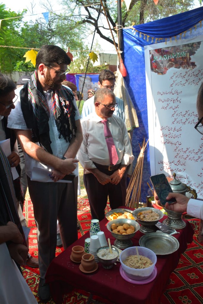 Kashmiri cultural food stall on campus