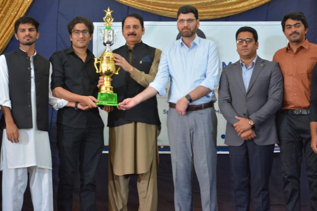Trophy presentation ceremony