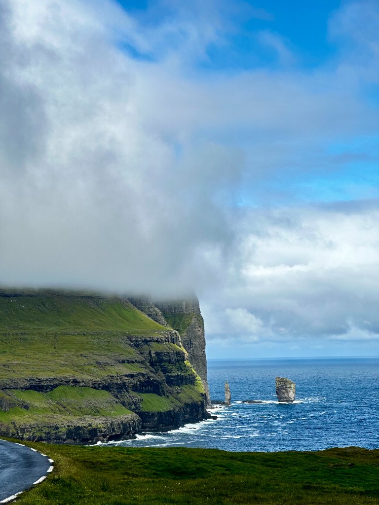 Dramatic sea cliffs and sea stacks
