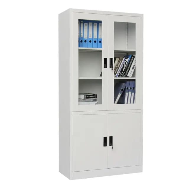 Steel Filing Cabinet (Glass Top Doors)