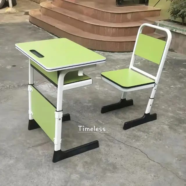 Student Desk & Chair Set (Green, Adjustable)