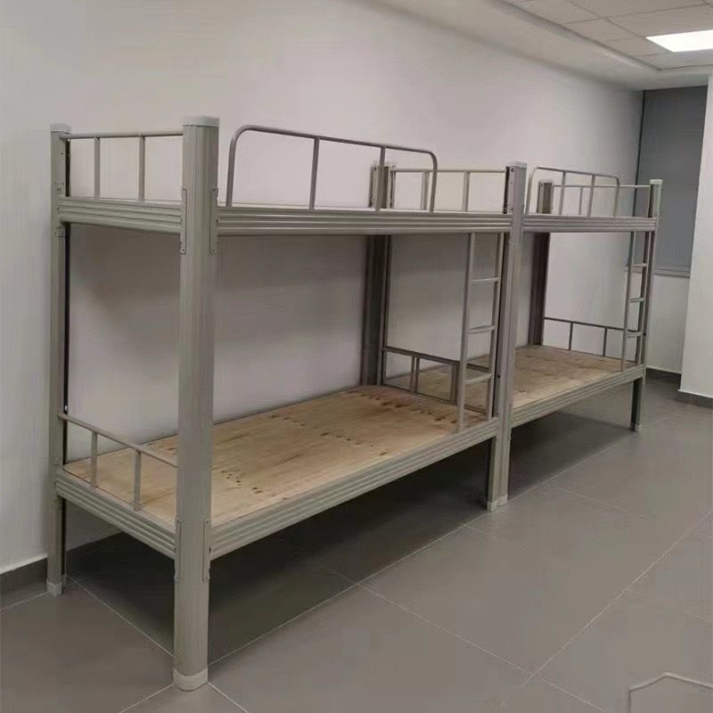 Metal Bunk Bed (Grey, Dormitory Grade)