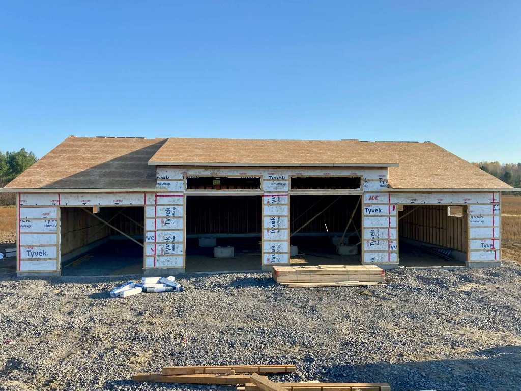 New Garage Trusses — Rockland