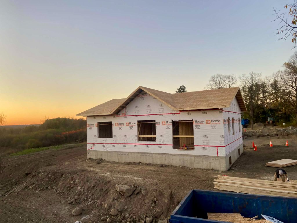 New House Framing — Luskville