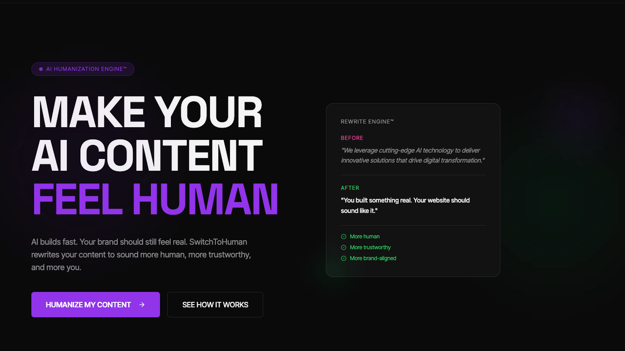 AI Online Website template preview
