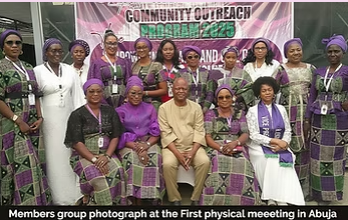 Members group photograph at the First Physical Meeting in Abuja