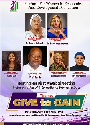 PWEDF First Physical Meeting — Give to Gain