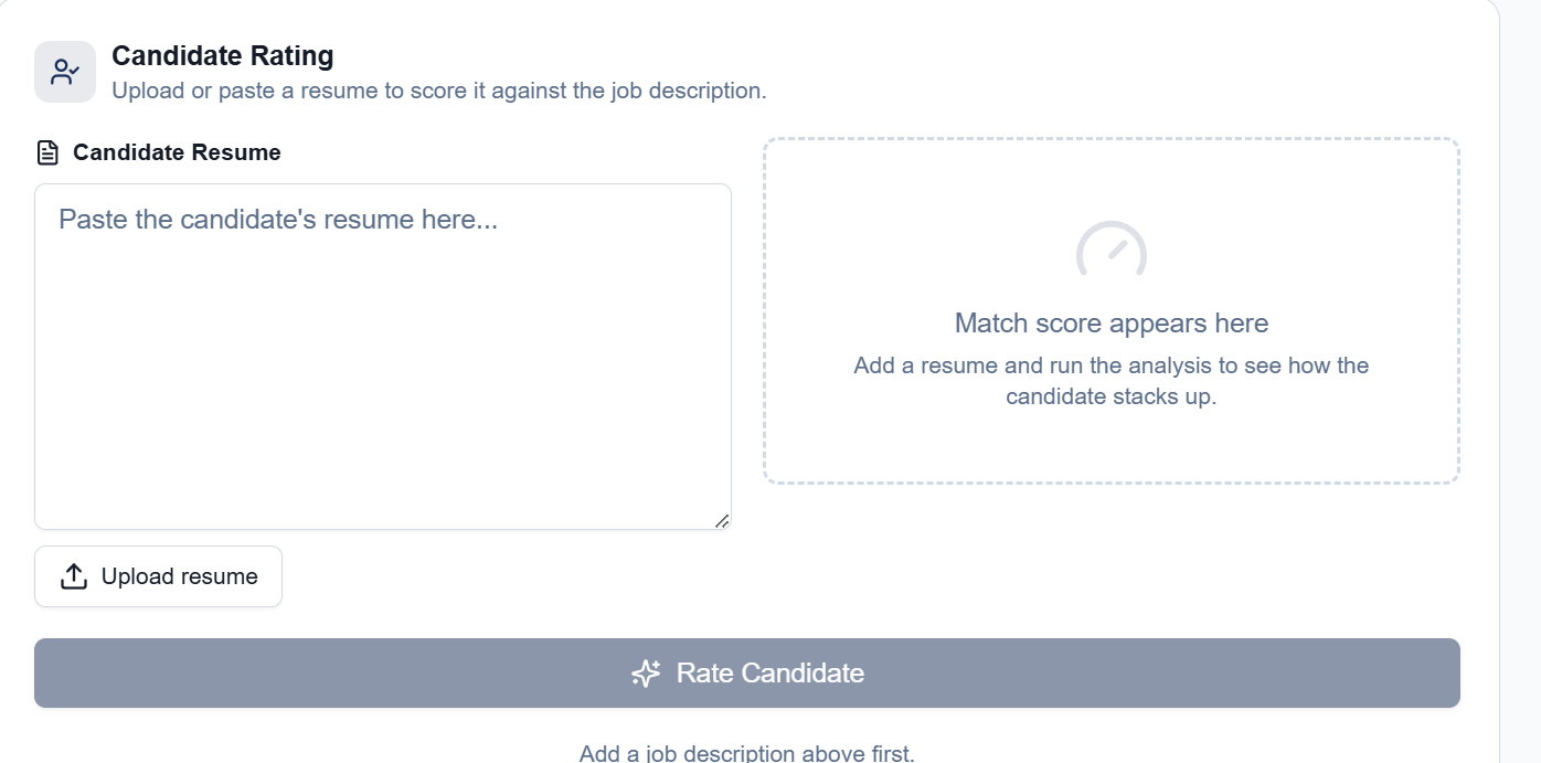 Candidate Rating