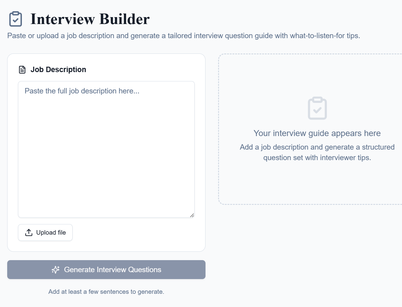 Interview Builder