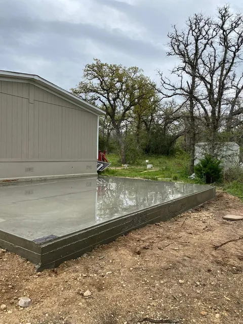 Concrete foundation installation Seguin TX project 2