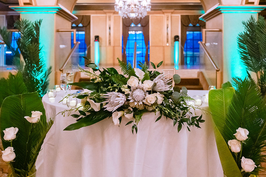 Distillery bar styled for the wedding