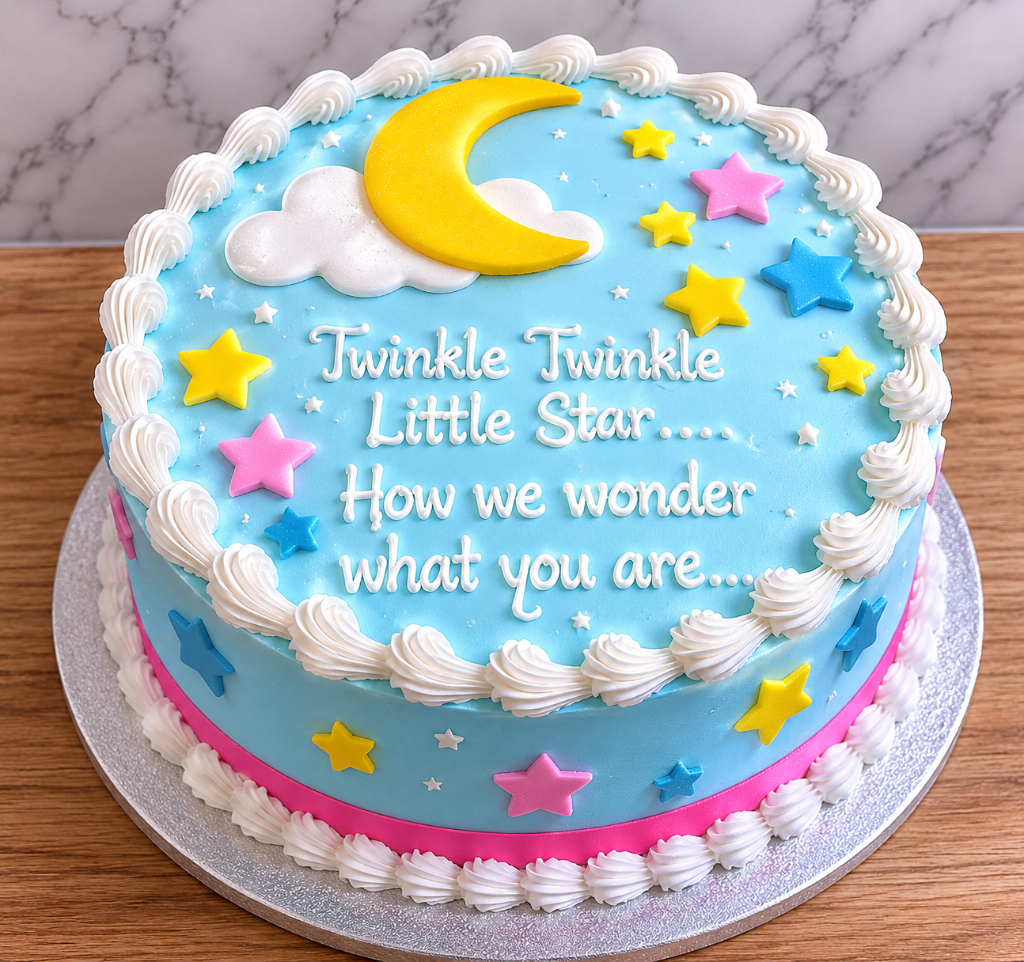 Gender Reveal Cake 1
