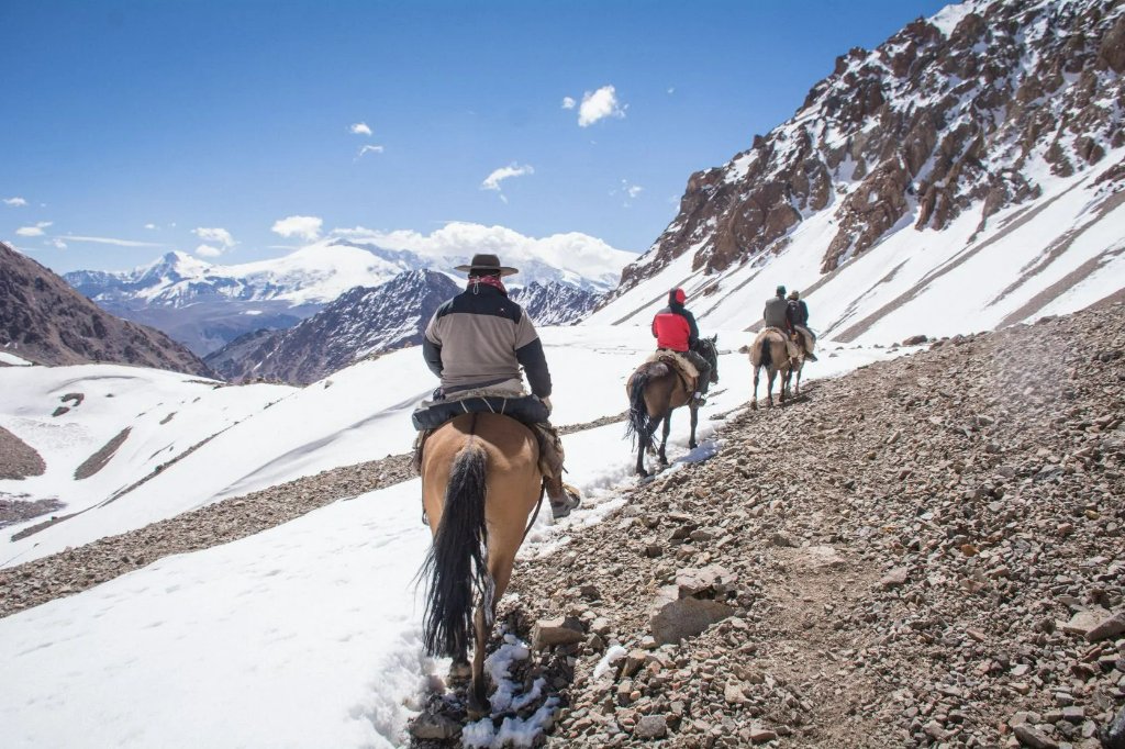 Cavalgada nos Andes