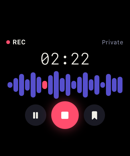 Momentus Apple Watch app