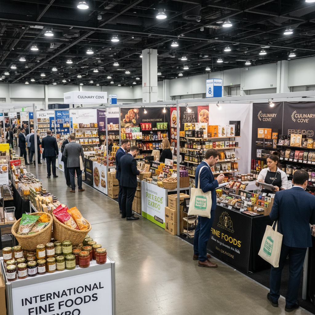 Trade show with specialty foods