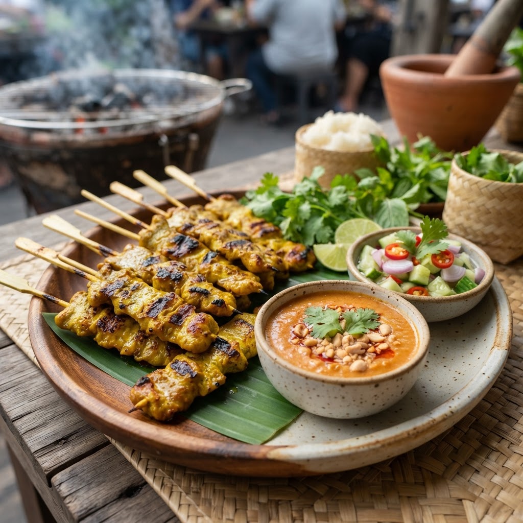 Photo de la recette Moo satay — plat thaïlandaise maison
