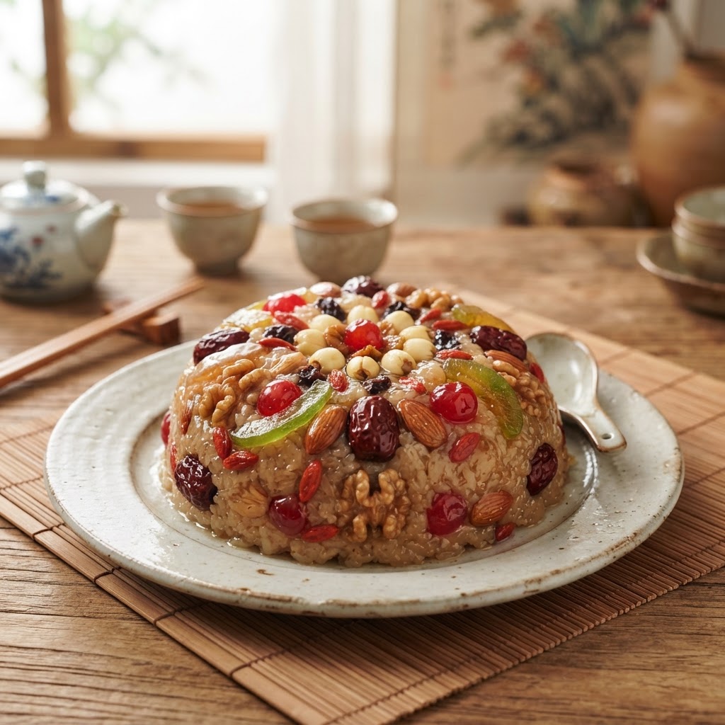 Photo de la recette Riz aux huit trésors — dessert chinoise maison