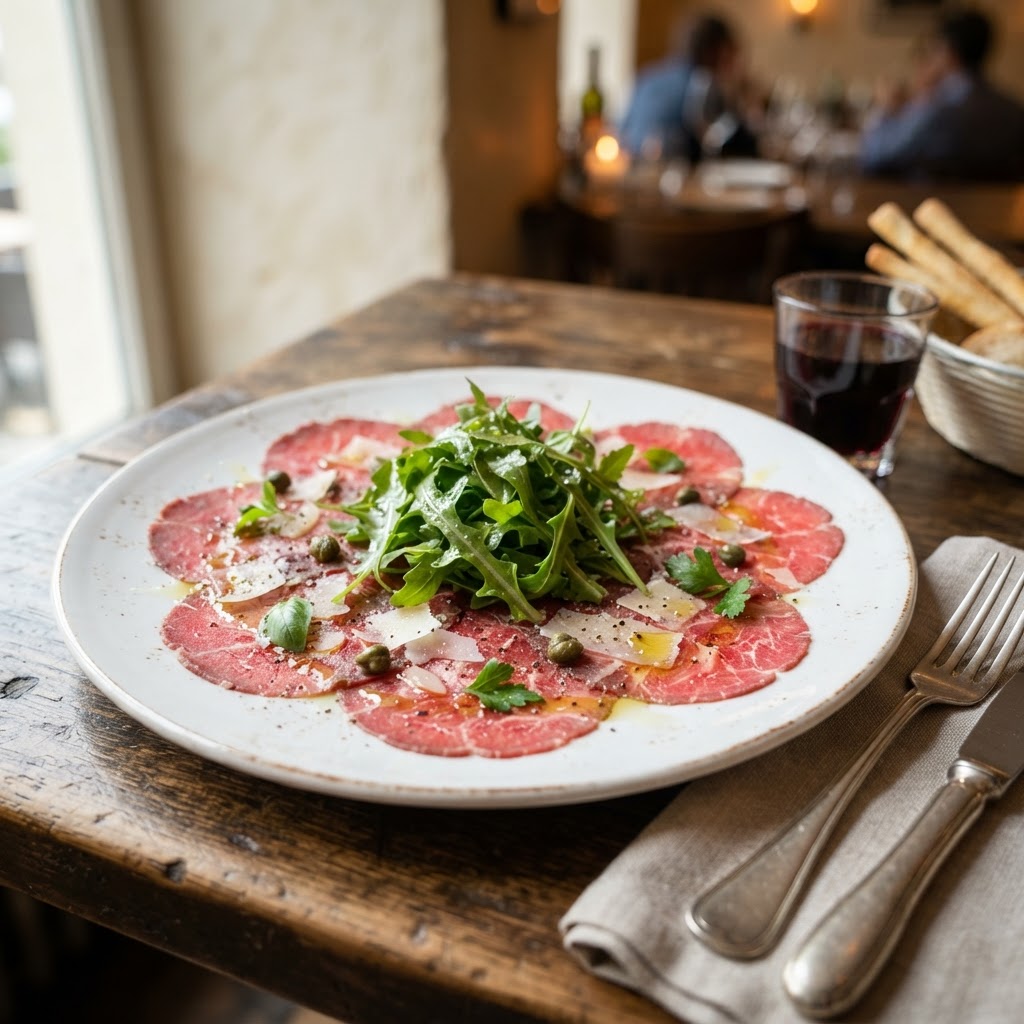 Photo de la recette Carpaccio de bœuf — entrée italienne maison