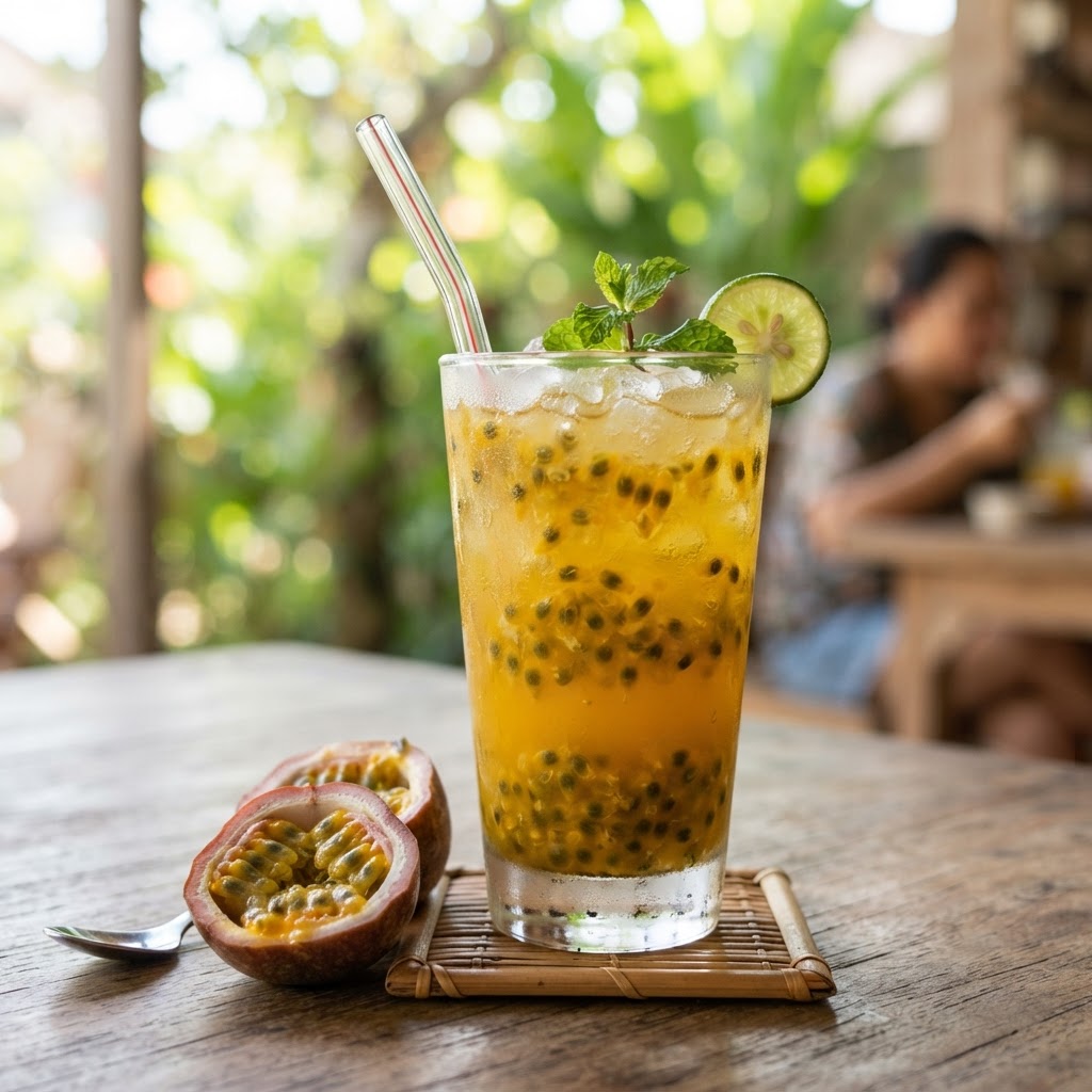 Photo de la recette Jus Markisa — boisson indonésienne maison