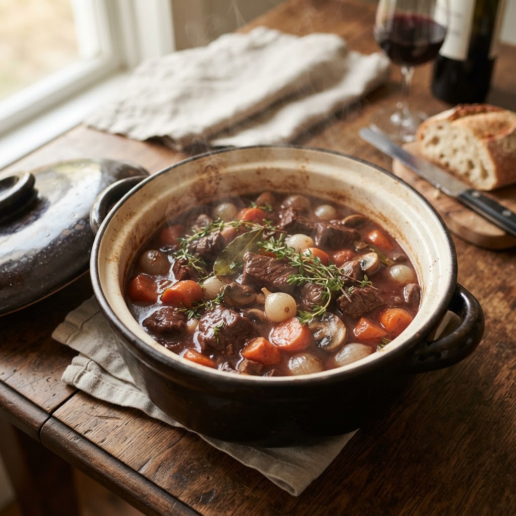 Photo de la recette Bœuf bourguignon traditionnel — plat française maison