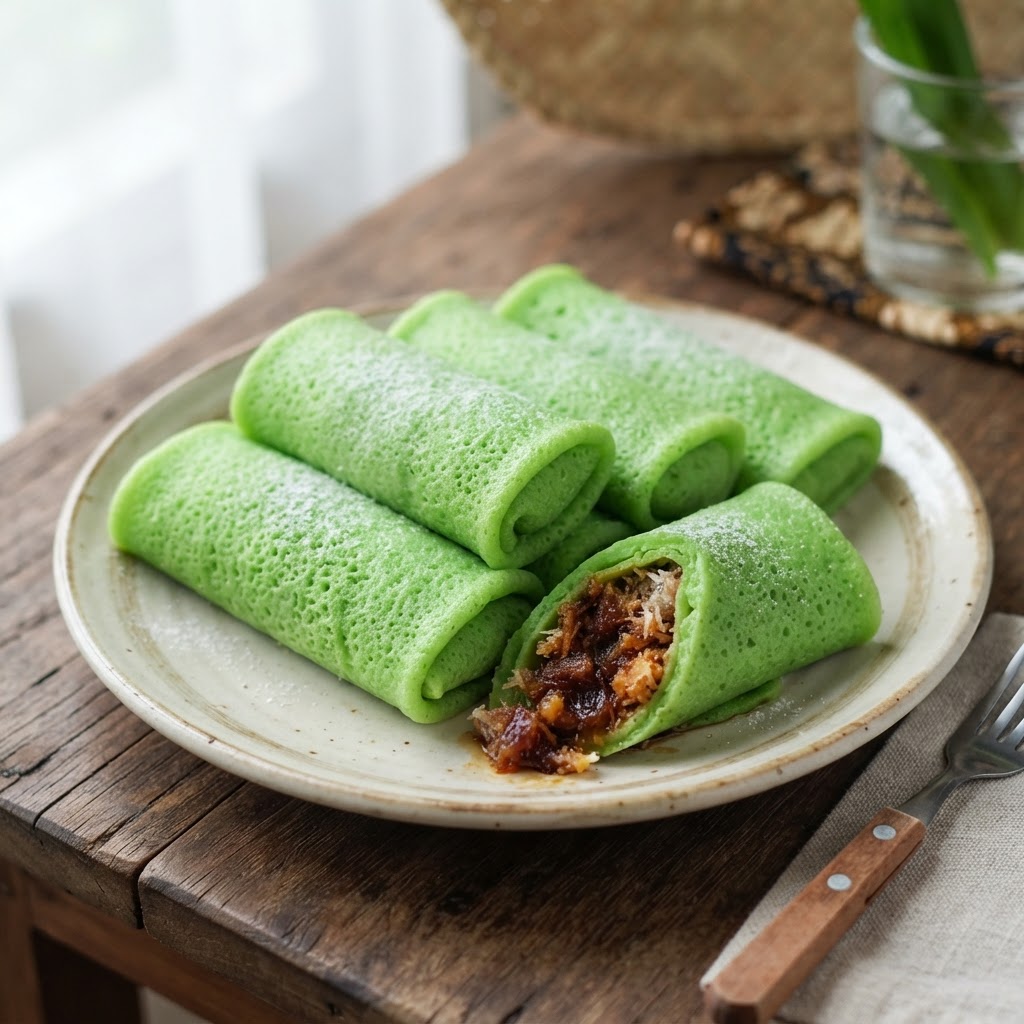 Photo de la recette Dadar Gulung — dessert indonésienne maison