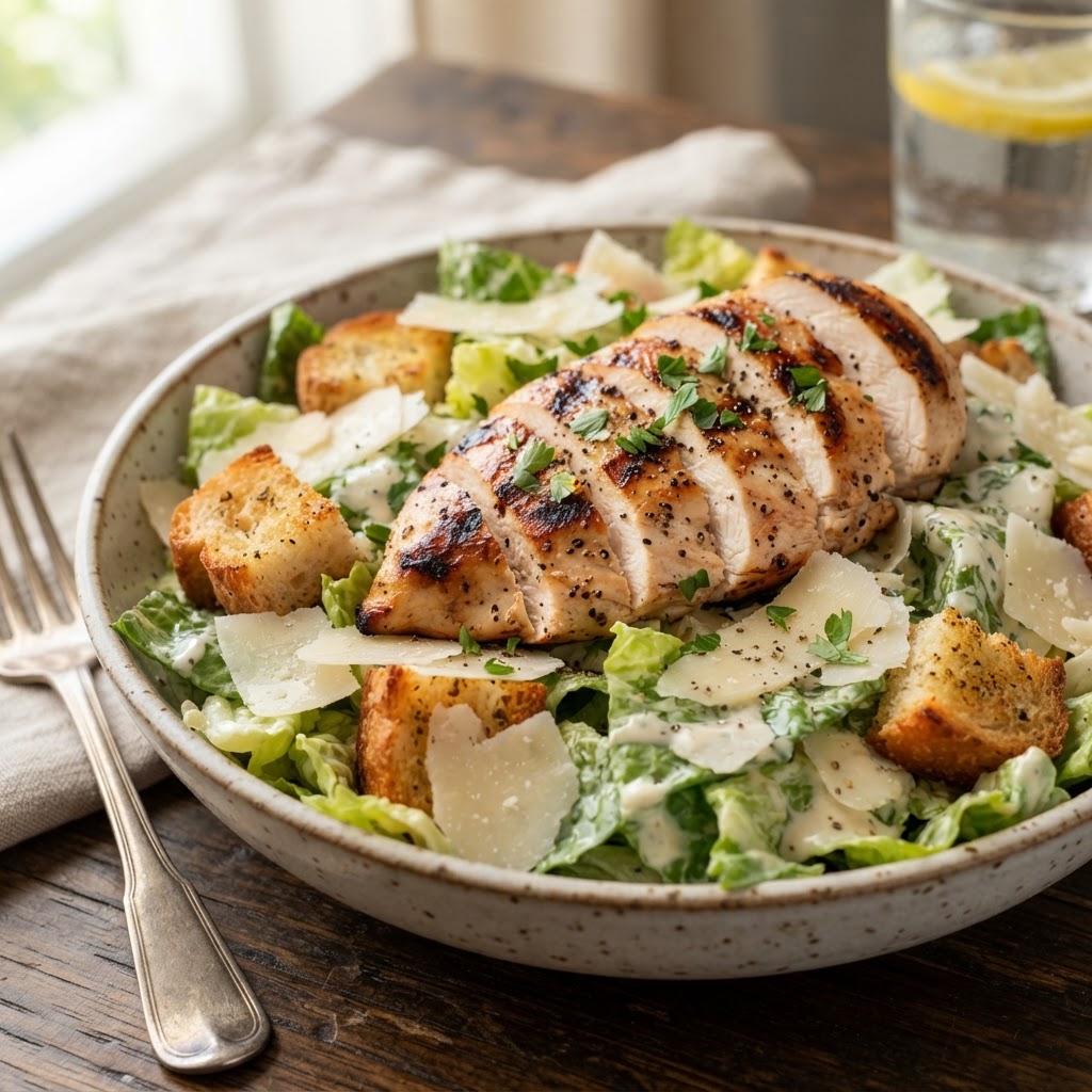 Photo de la recette Salade César — entrée américaine maison
