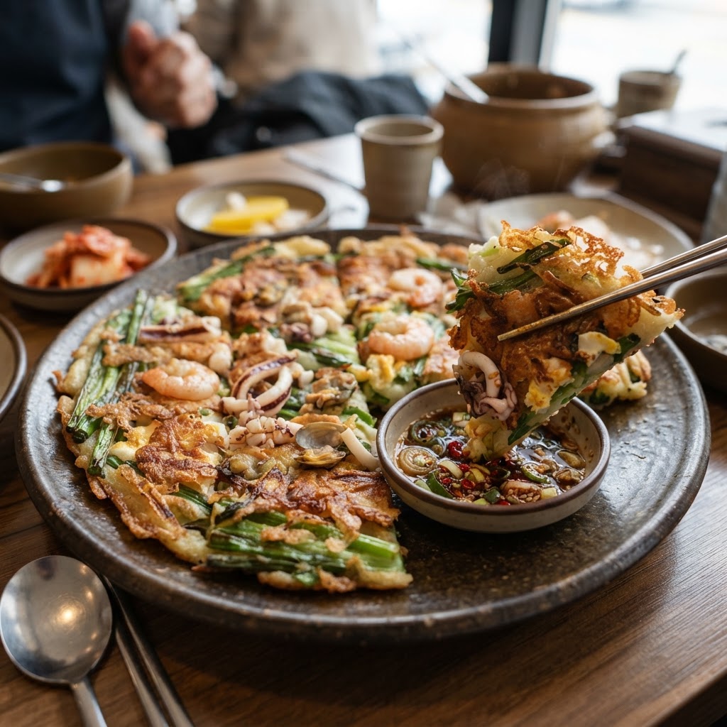 Photo de la recette Haemul pajeon — entrée coréenne maison