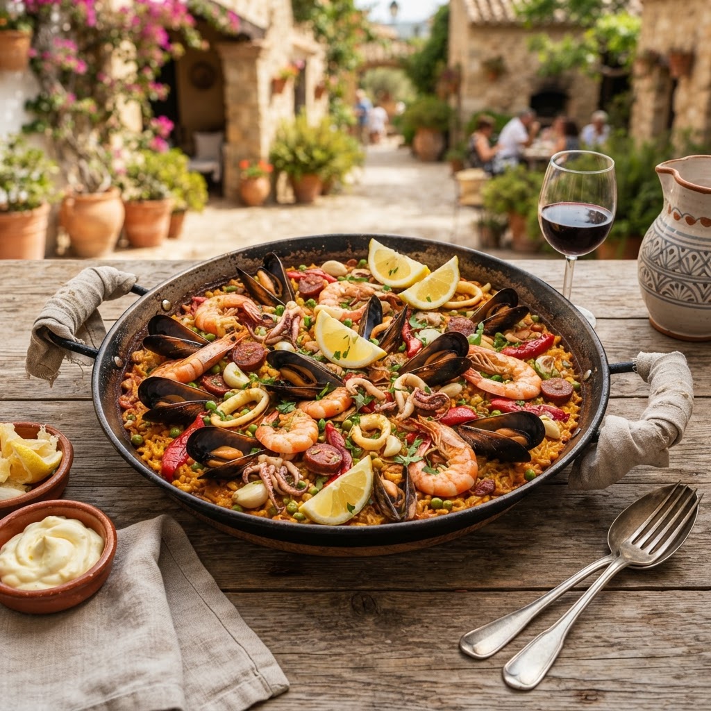 Photo de la recette Paella aux fruits de mer — plat espagnole maison