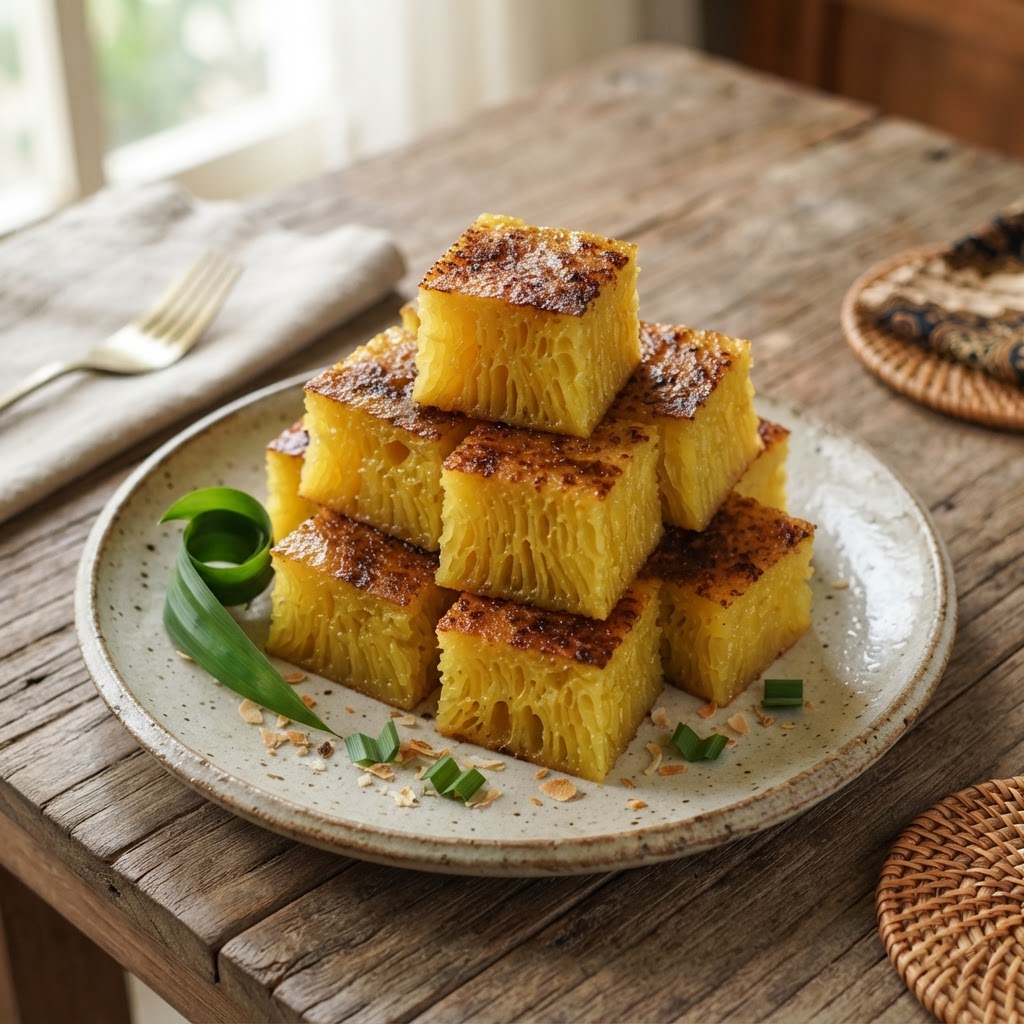 Photo de la recette Bika Ambon — dessert indonésienne maison
