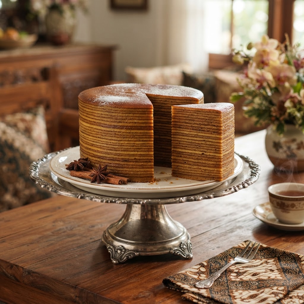 Photo de la recette Lapis Legit — dessert indonésienne maison