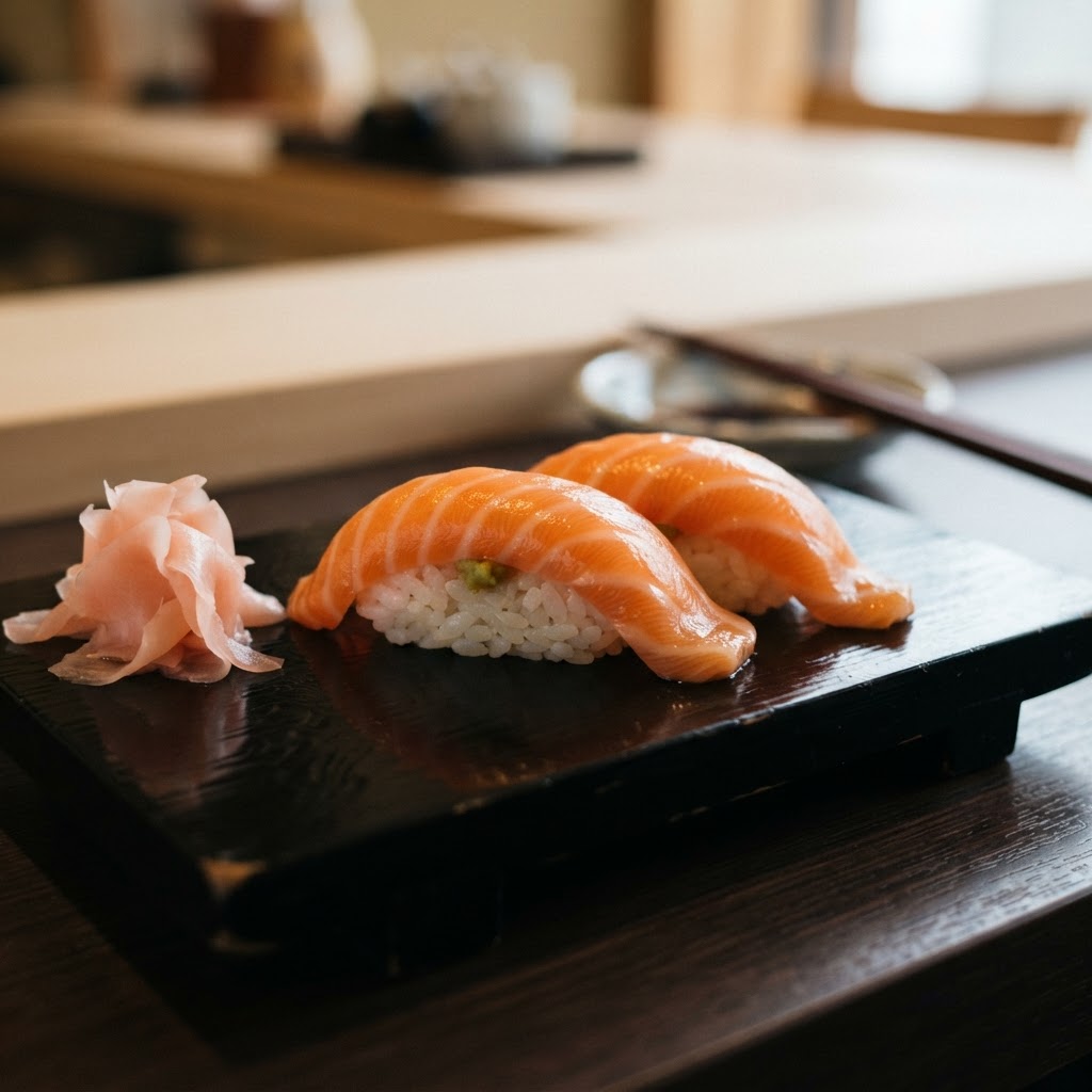Photo de la recette Sushi nigiri saumon — plat japonaise maison
