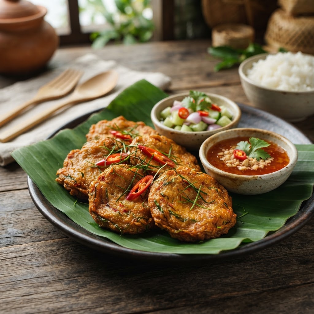 Photo de la recette Tod mun pla — entrée thaïlandaise maison