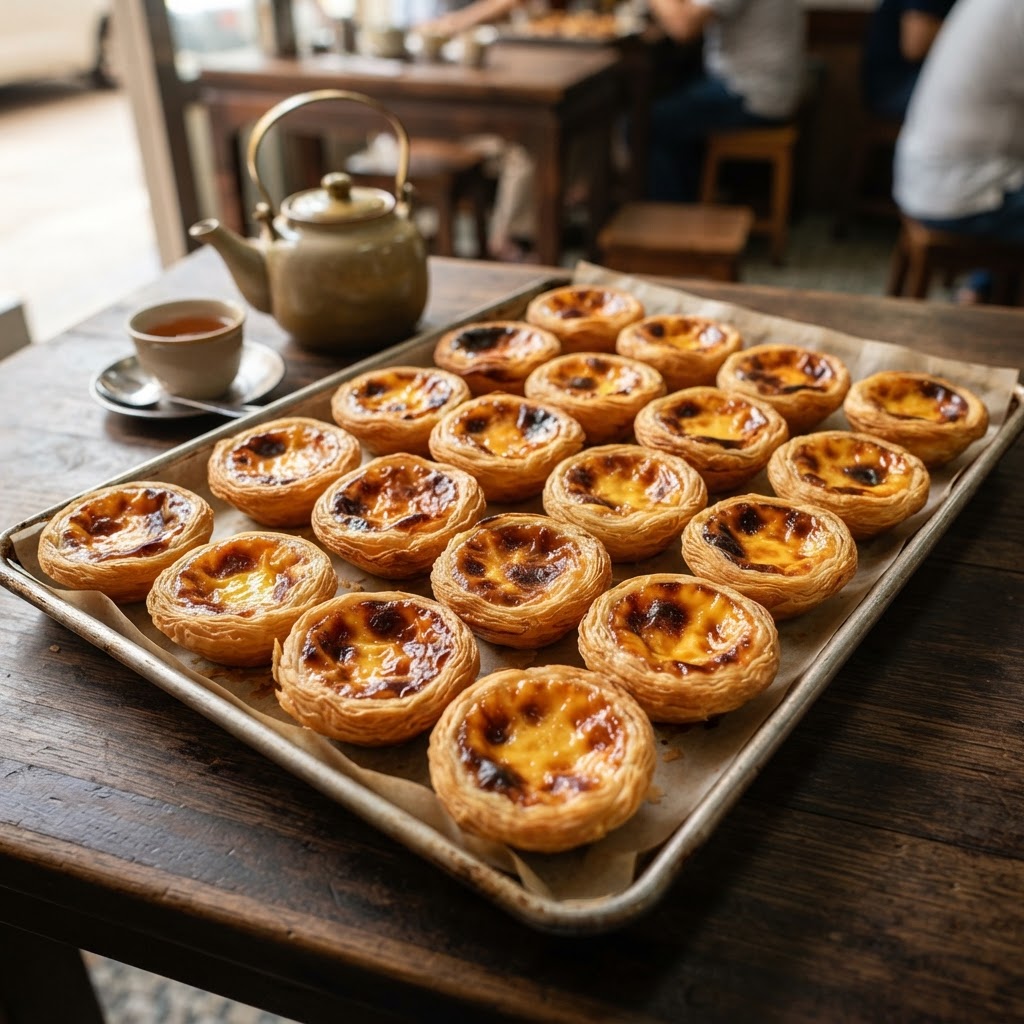 Photo de la recette Tartelettes à l'œuf — dessert chinoise maison