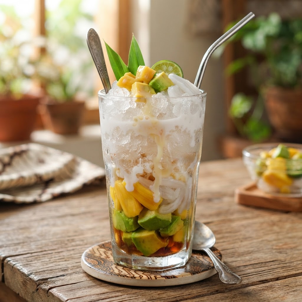 Photo de la recette Es Teler — boisson indonésienne maison