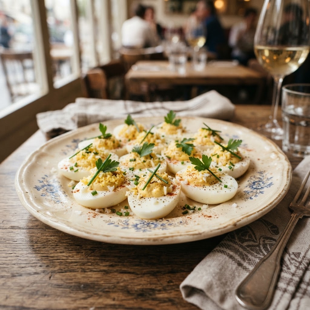 Photo de la recette Œufs Mimosa aux Fines Herbes — entrée française maison