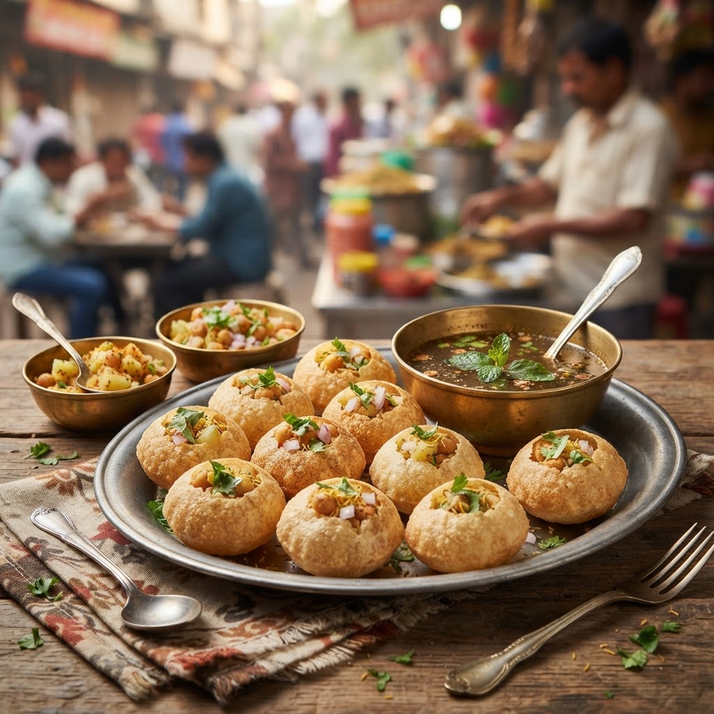 Photo de la recette Pani puri — snack indienne maison