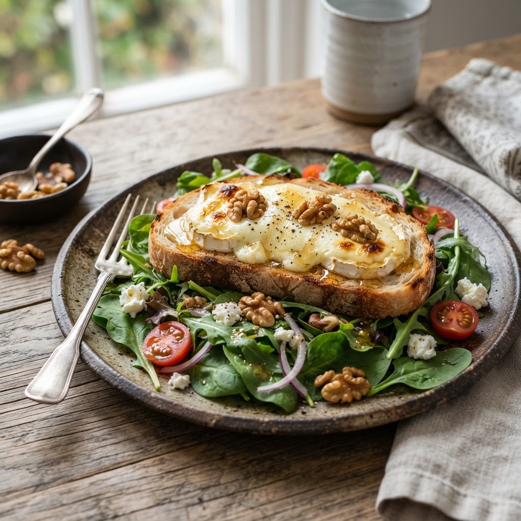 Photo de la recette Salade de chèvre chaud — entrée française maison