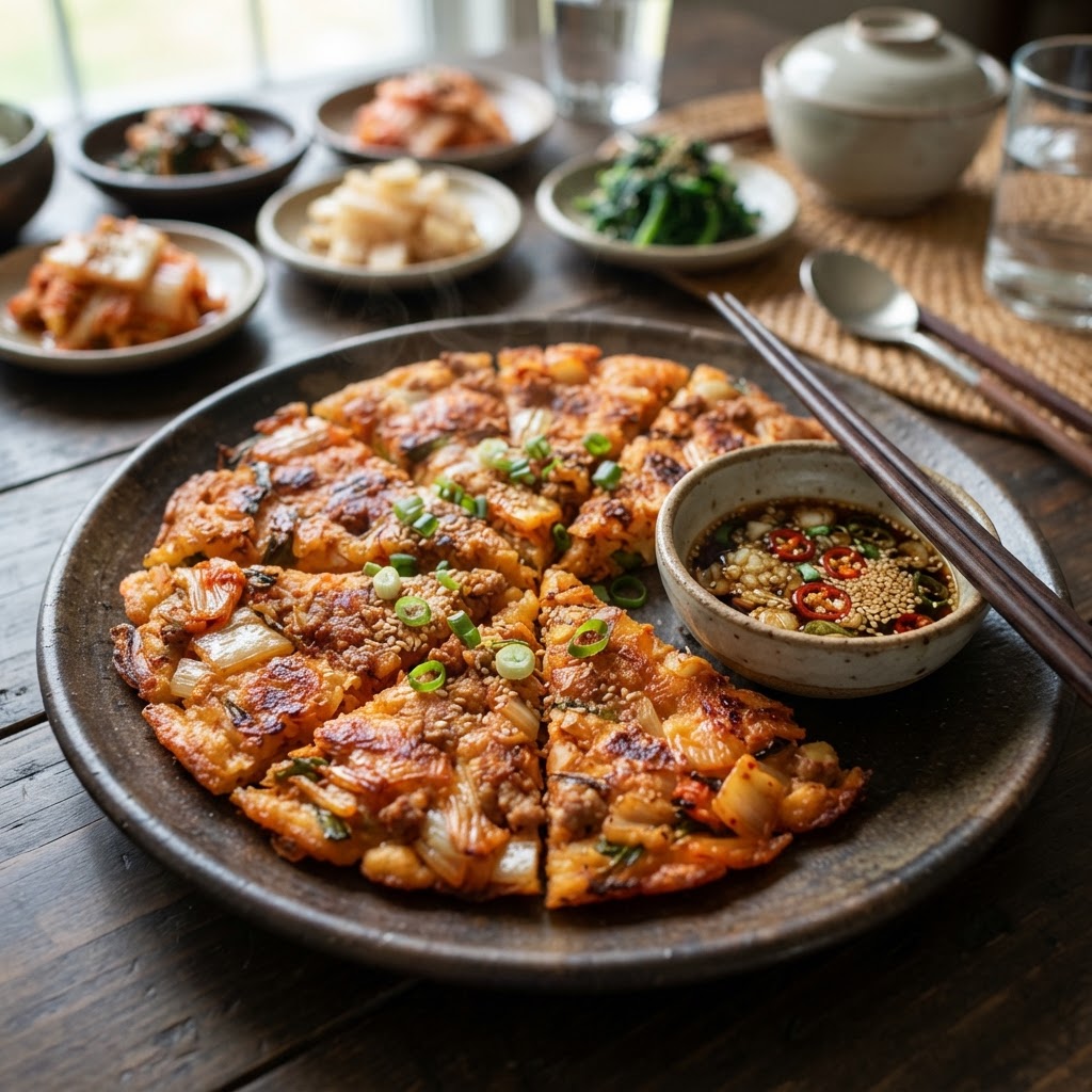 Photo de la recette Kimchi jeon — entrée coréenne maison