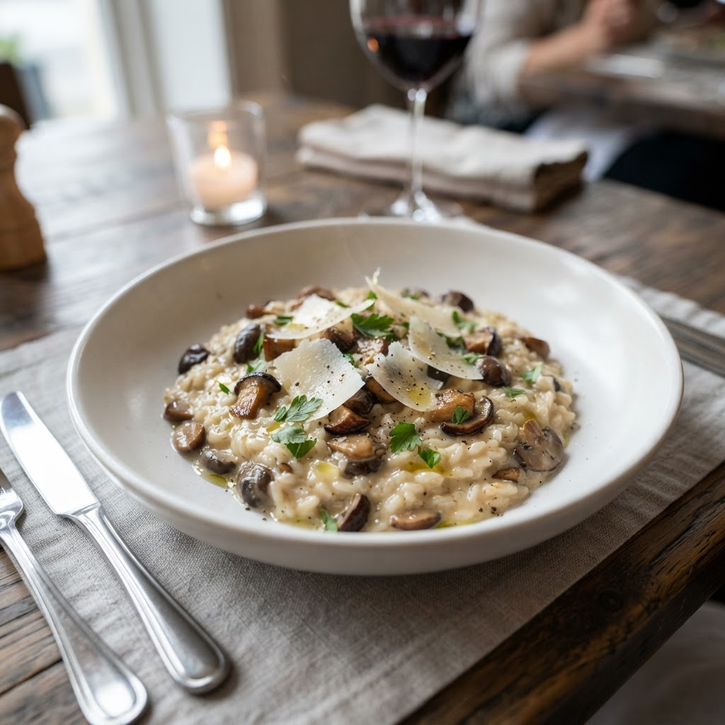 Risotto aux Cèpes et Parmesan
