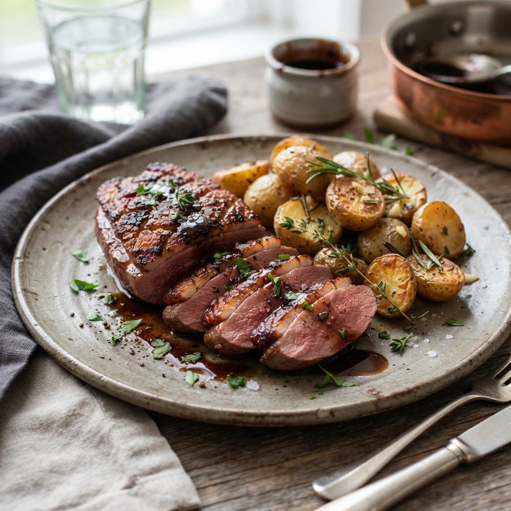 Photo de la recette Magret de canard au miel — plat française maison