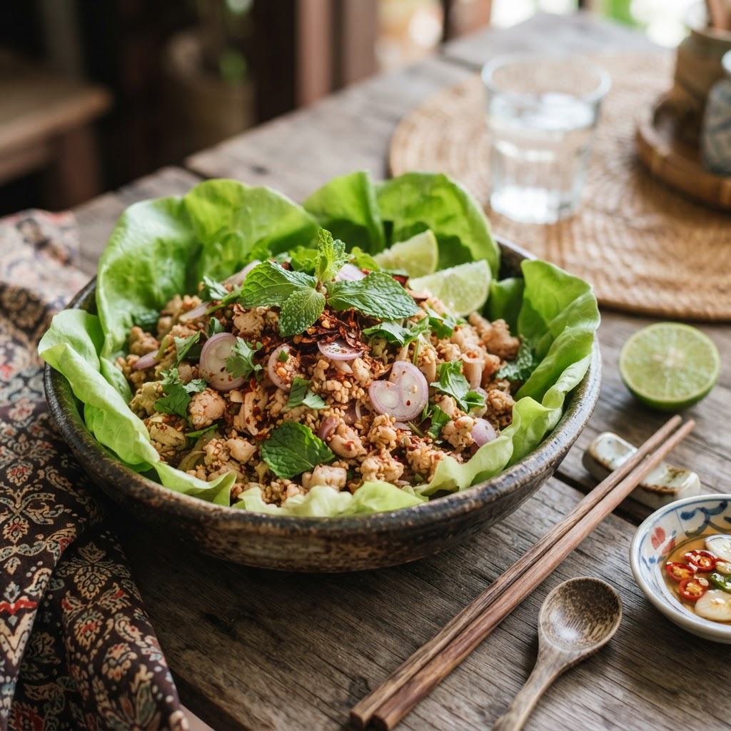 Photo de la recette Larb gai — entrée thaïlandaise maison