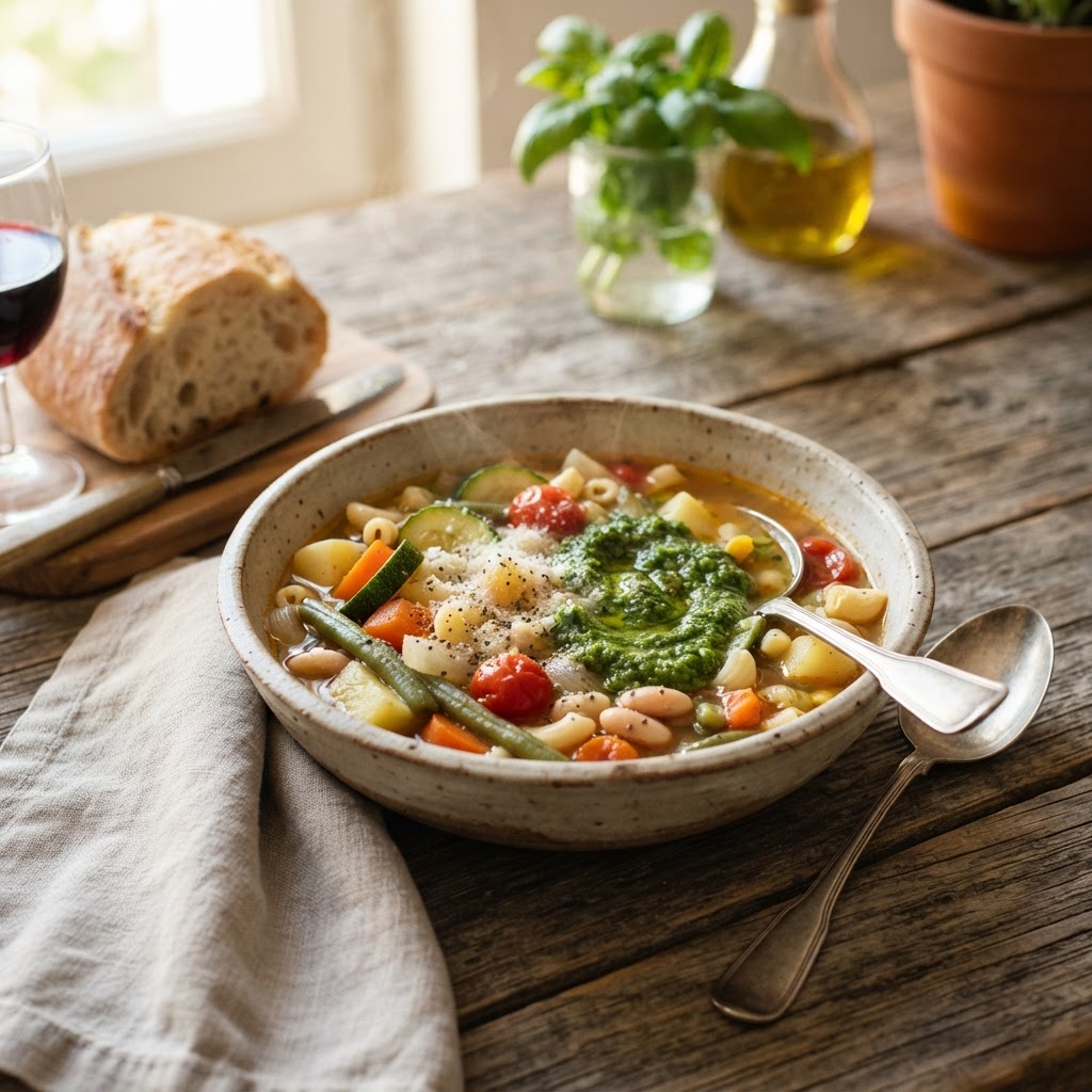 Photo de la recette Soupe au pistou — entrée française maison
