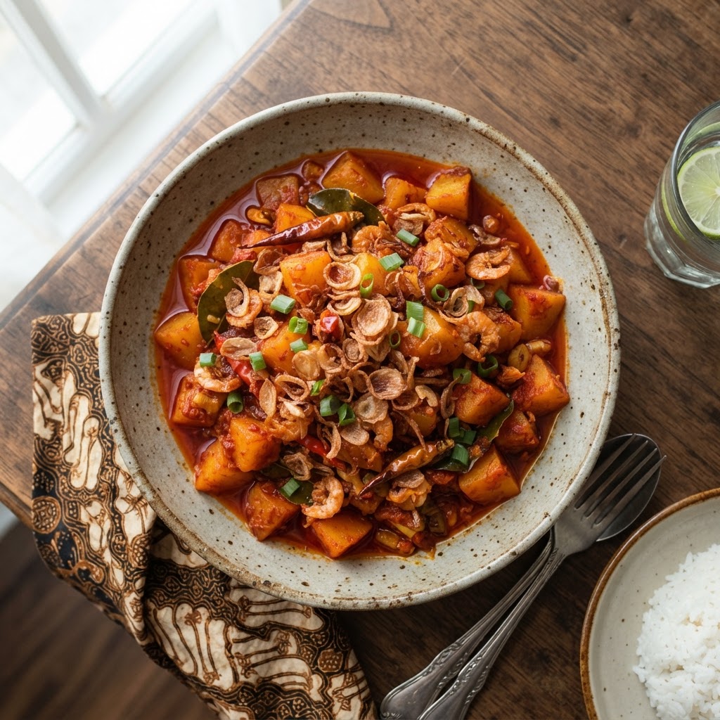 Photo de la recette Sambal Goreng Kentang — plat indonésienne maison