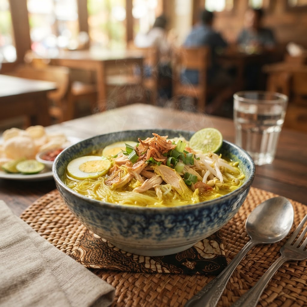 Photo de la recette Soto Ayam — plat indonésienne maison