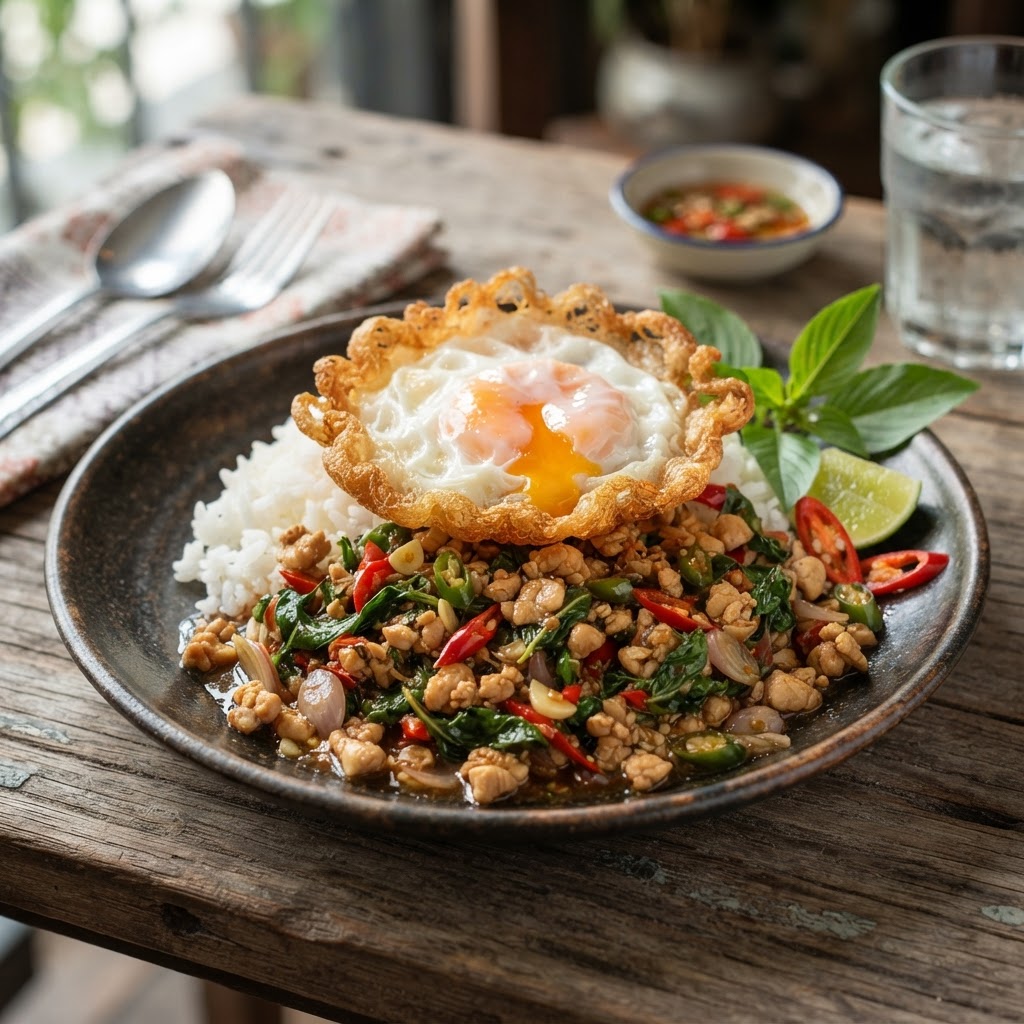 Photo de la recette Pad kra pao — plat thaïlandaise maison