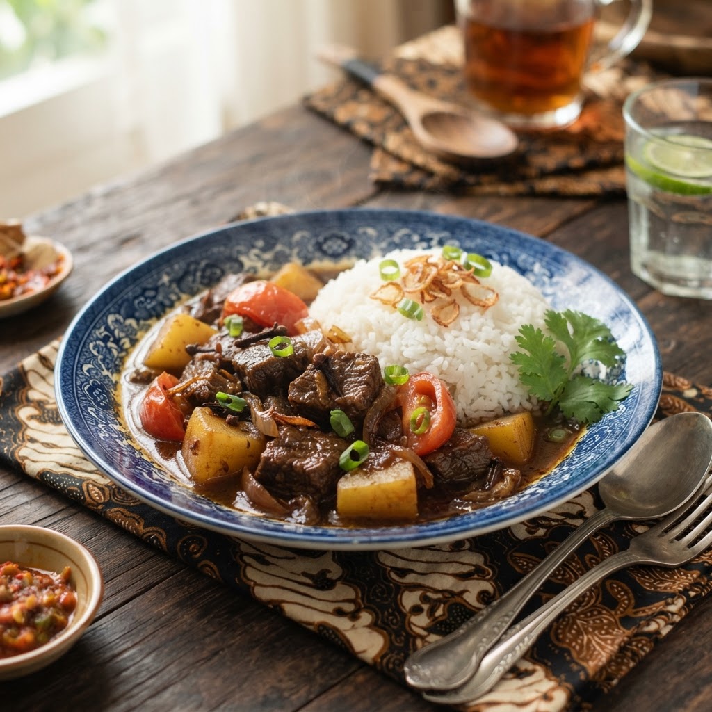 Photo de la recette Semur Daging — plat indonésienne maison